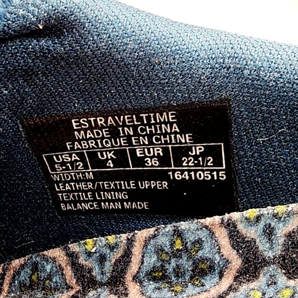 Easy Spirit Traveltime Mule Comfort Shoes Turquoise Leather Fabric - Picture 8 of 9